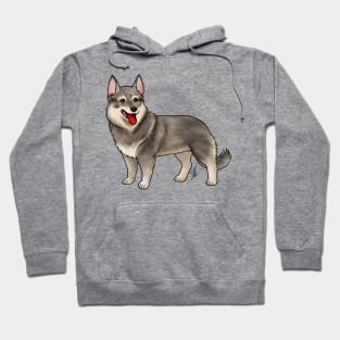 Dog - Swedish Valhund - Tailed Gray Hoodie